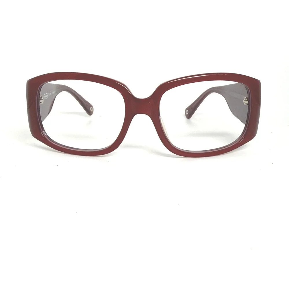 Coach S2001‎ Cranberry Red Floral Eyeglass Frames Women 125 Y2K Vintage 21528